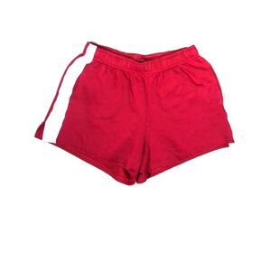 Red Colsie Shorts with White Side Stripe – Pockets – Casual Summer